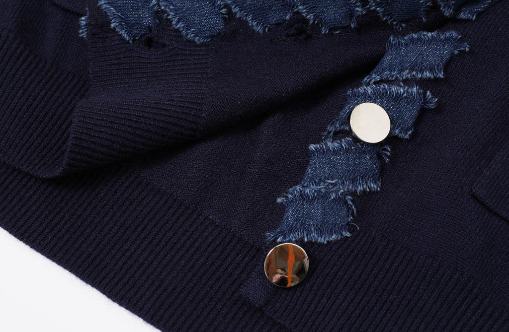 Softbound Denim Knit Jacket