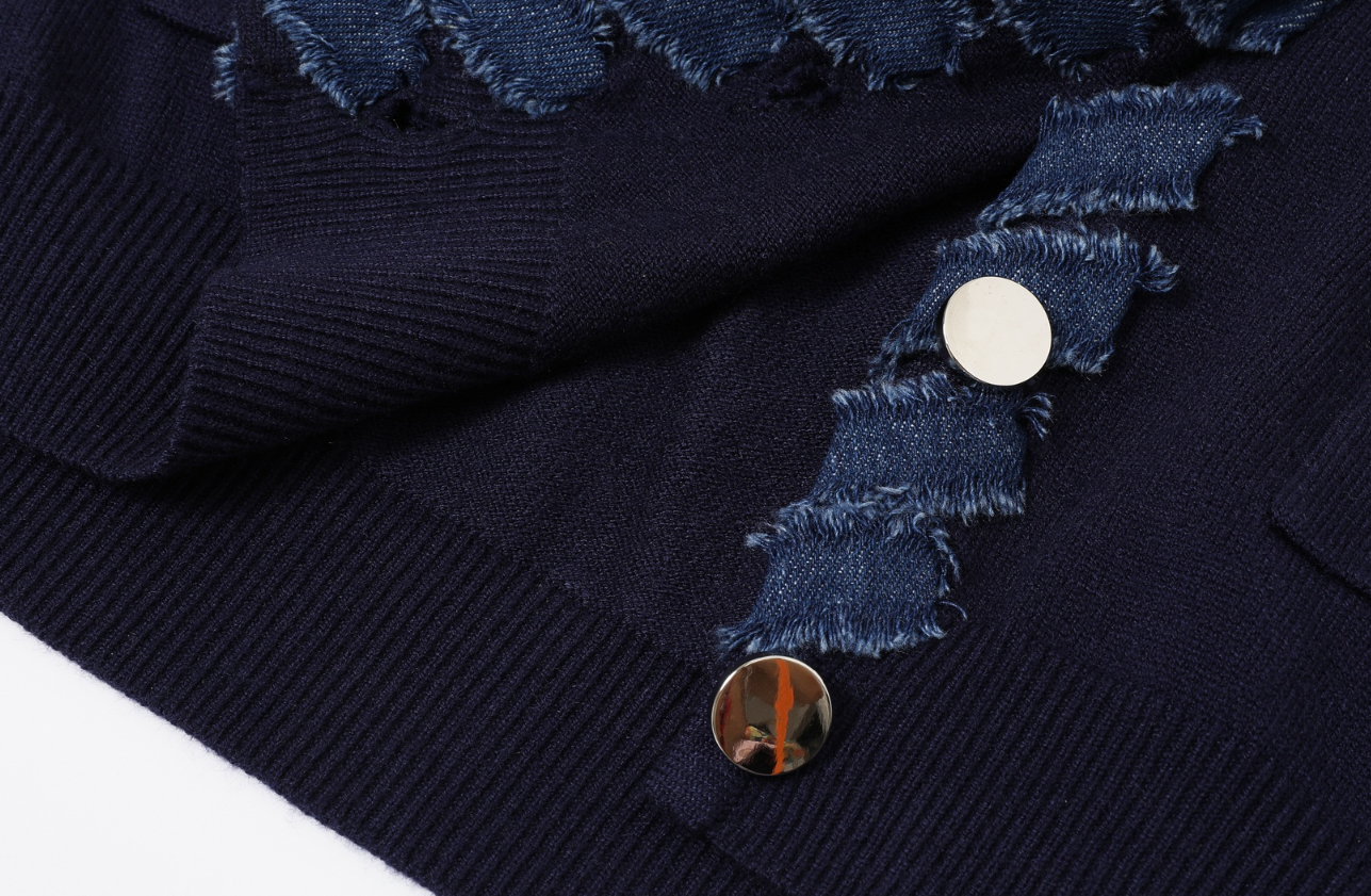 Softbound Denim Knit Jacket